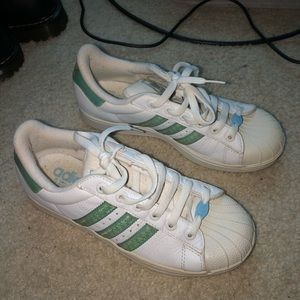 Retro Adidas Teal SuperStars